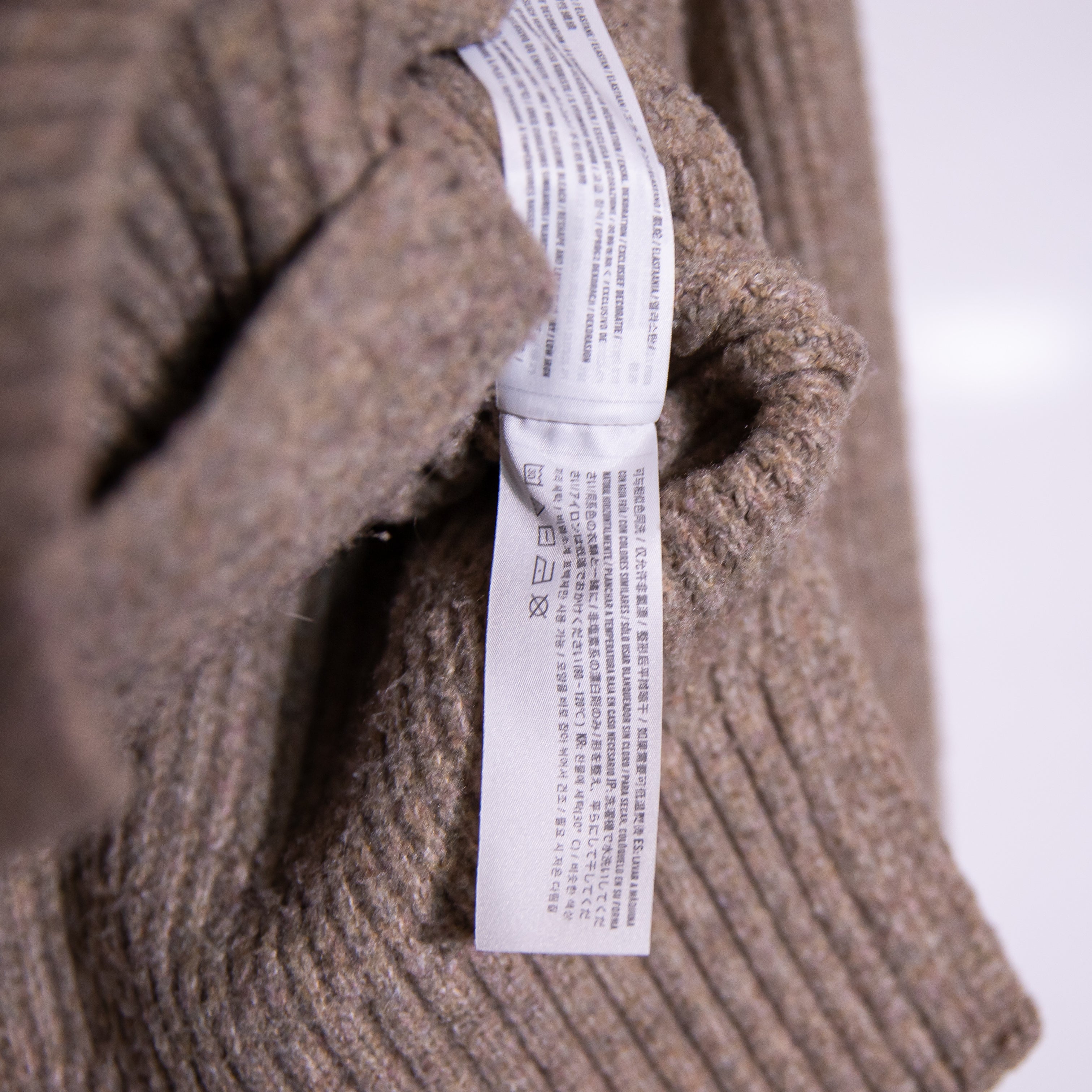 Abercrombie &amp; Fitch Wool Blend Knit Stretch Button Front Shawl Collar Cardigan