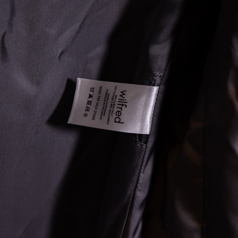 NEW Wilfred Aritzia The Cocoon Coat Wool Cashmere Peacoat Jacket Heather Grey XS