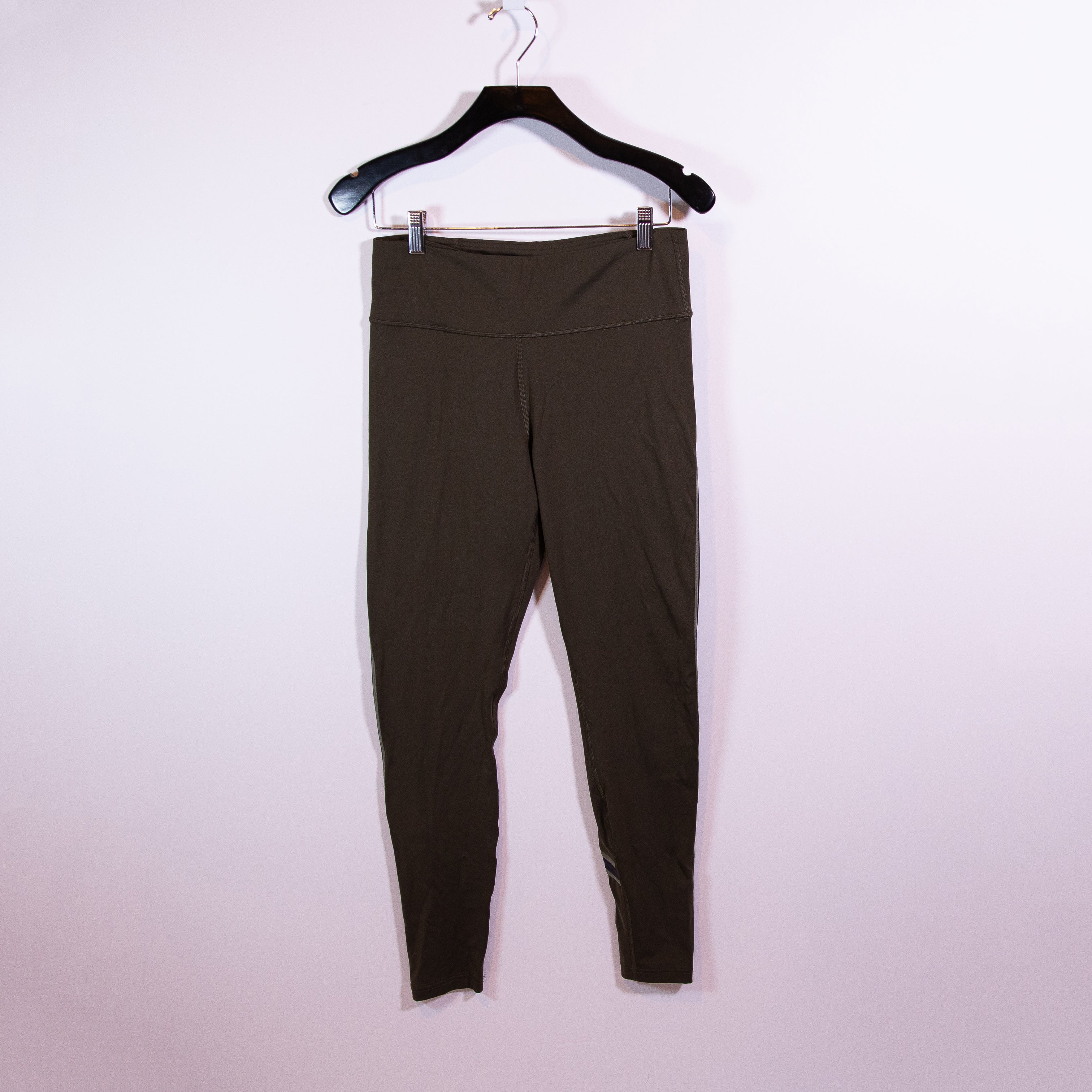 Lululemon Women's Run Crew Tight 28" Dark Olive Obsidian Grey Sage Leggings 10