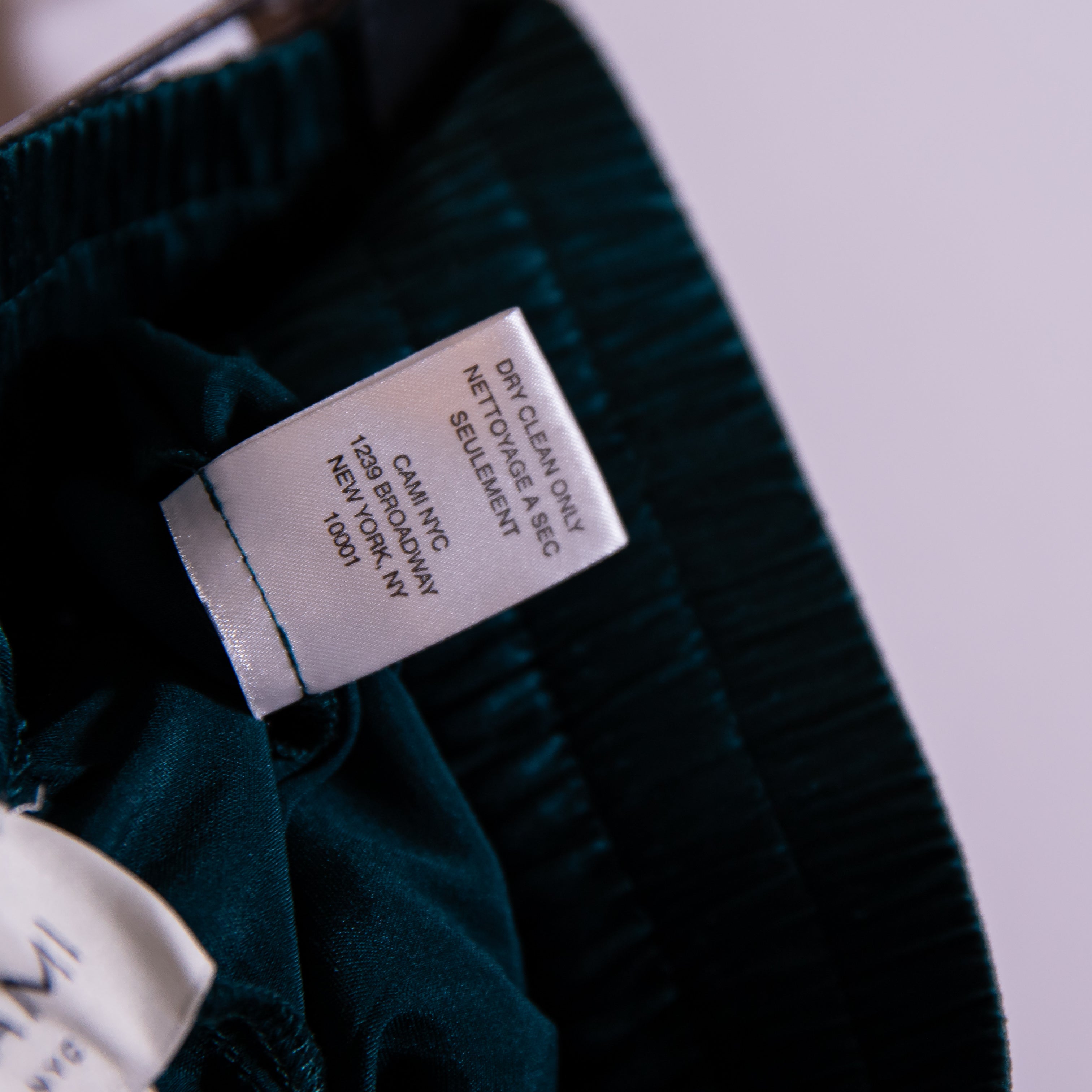 NEW Cami NYC Sena Silk Satin Stretch Wise Leg Mid Rise Pants Pacific Green XS