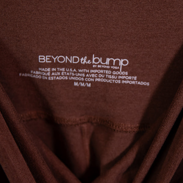Beyond Yoga Beyond The Bump Spacedye Love The Bump Maternity Pocket Midi Legging