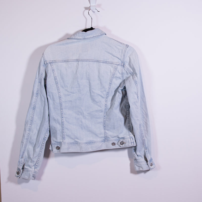 AG Adriano Goldschmied Robyn Cotton Stretch Slim Button Front Jean Denim Jacket