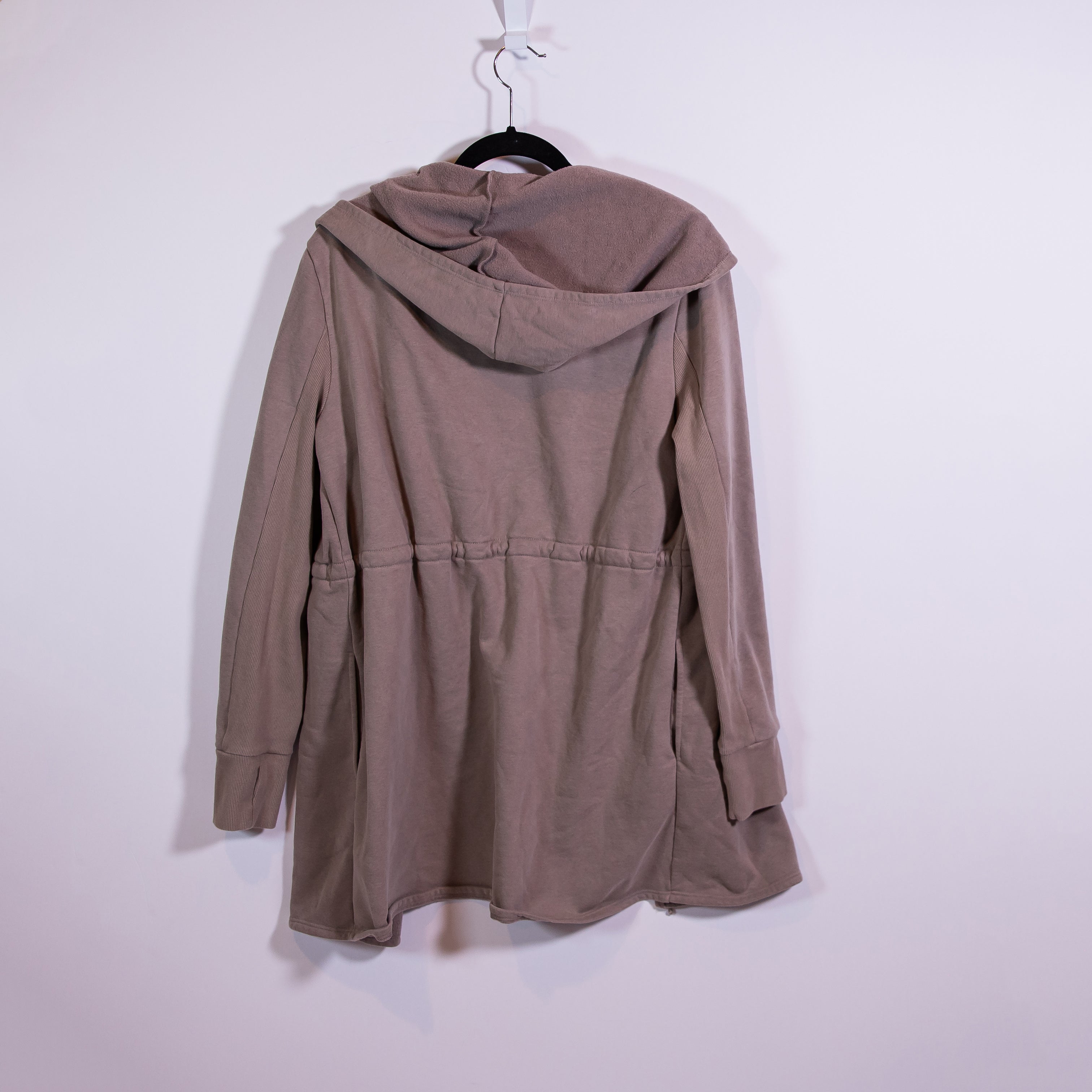 Beyond Yoga Women's LuxeFleece Cotton Hooded Jacket Cardigan Sweater Large