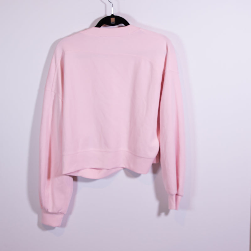 Lululemon Women's Softstreme Perfectly Oversized Cropped Crew Vitapink Sweater M