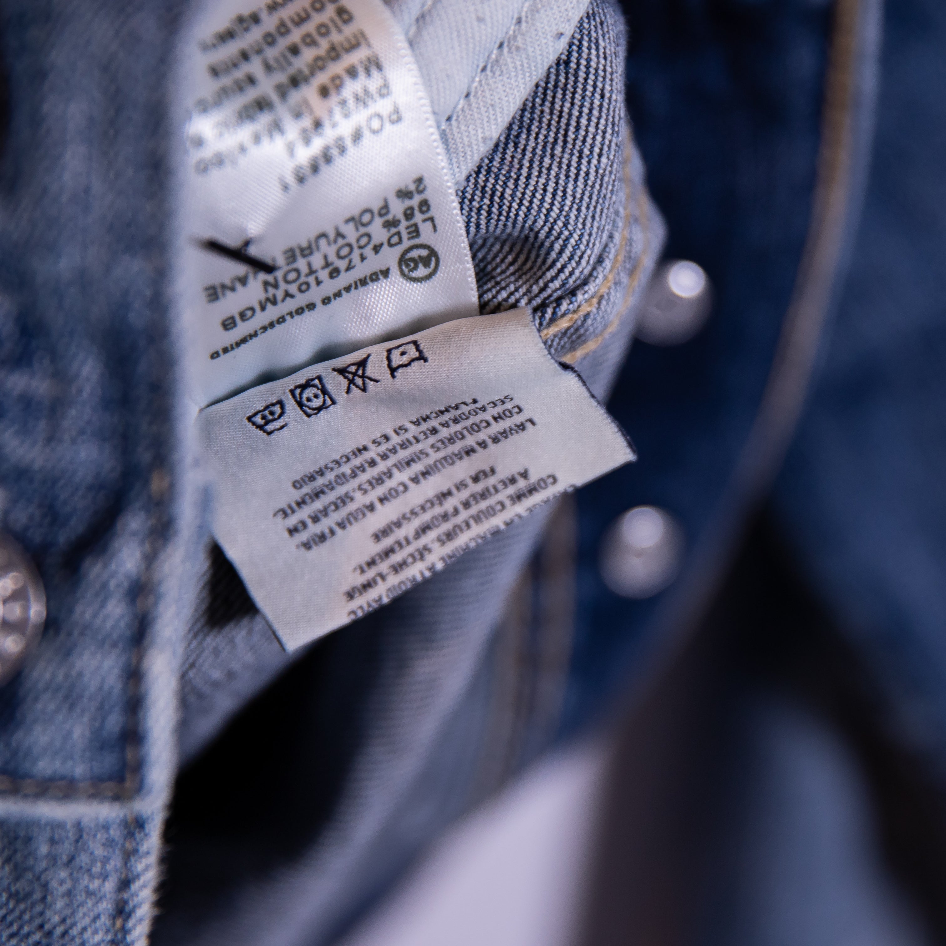 AG Adriano Goldschmied Mya Cotton Stretch Button Collared Denim Jean Jacket S