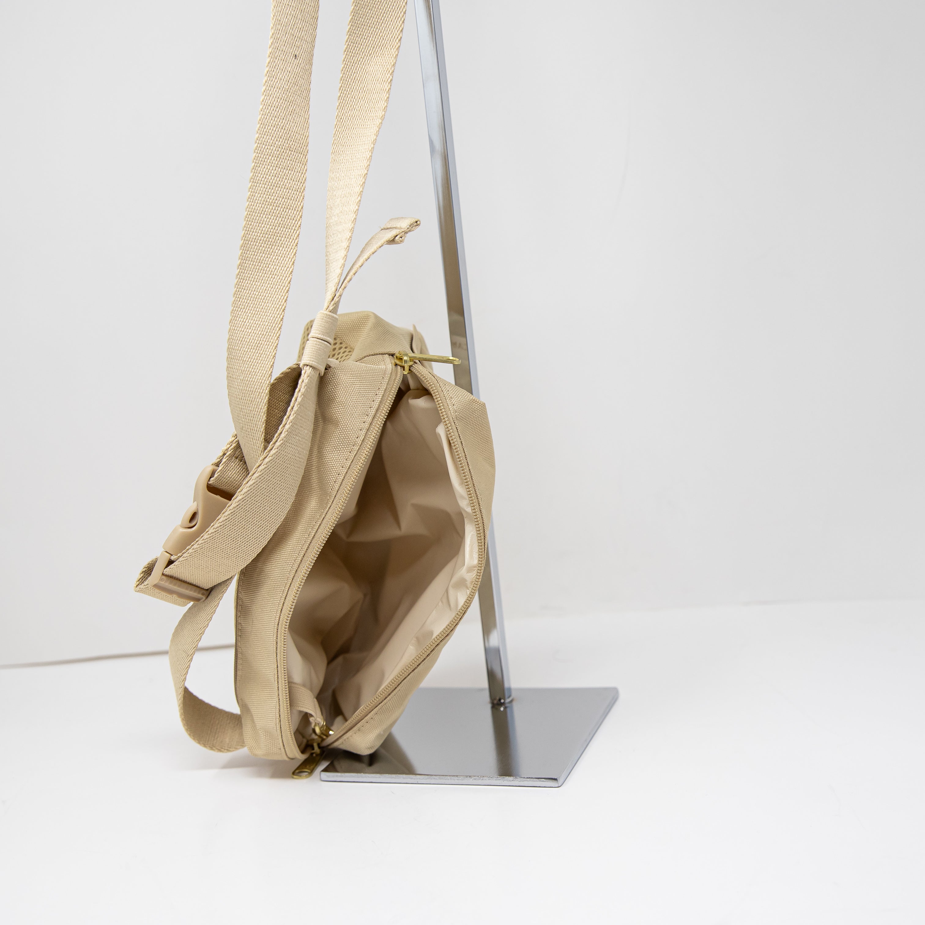 Canvelle Canvas Water Resistant Convertible Crossbody Fanny Pack Bag Neutral