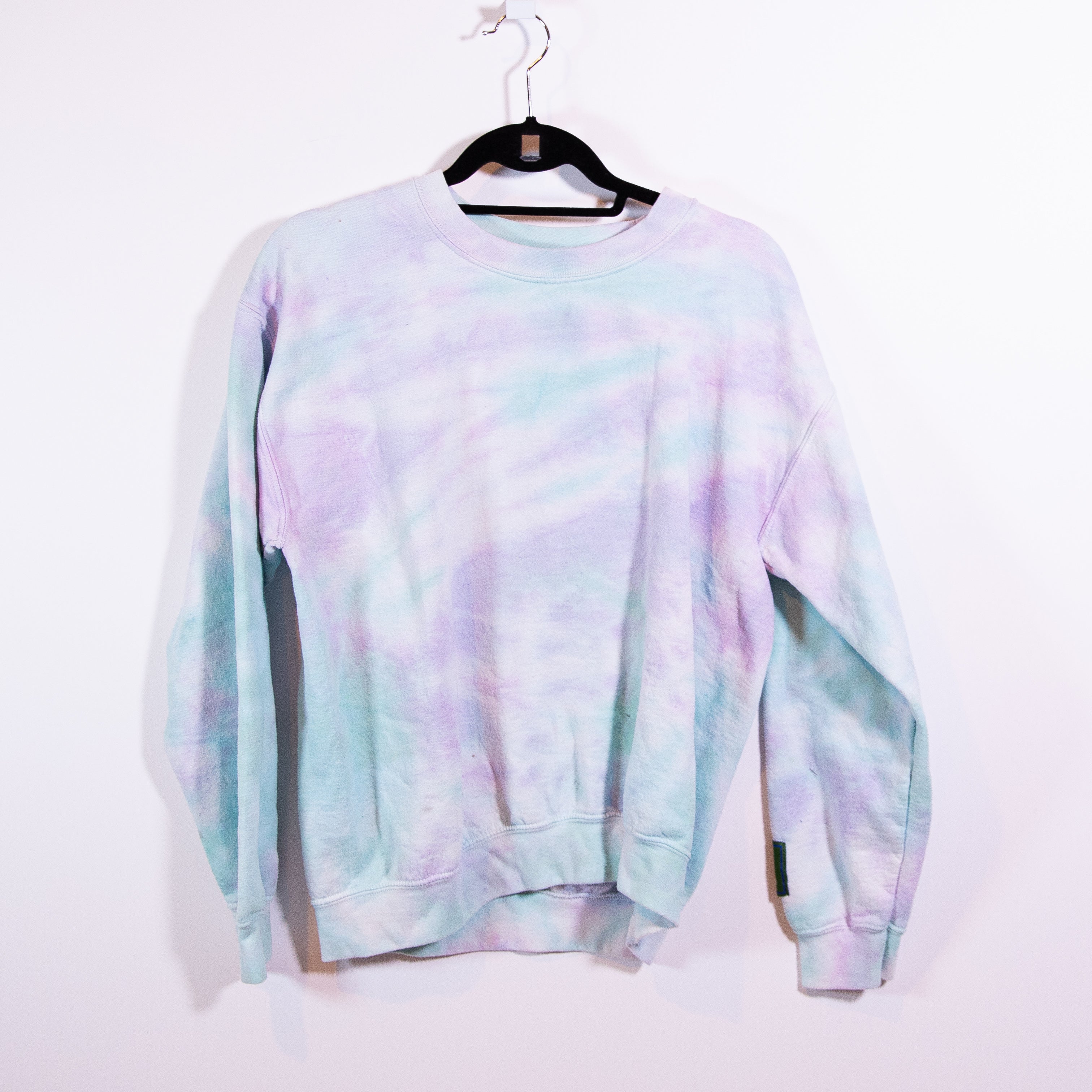 Danzy Tie Dye Ombre Collection Cotton Crew Neck Pullover Sweatshirt Sweater S
