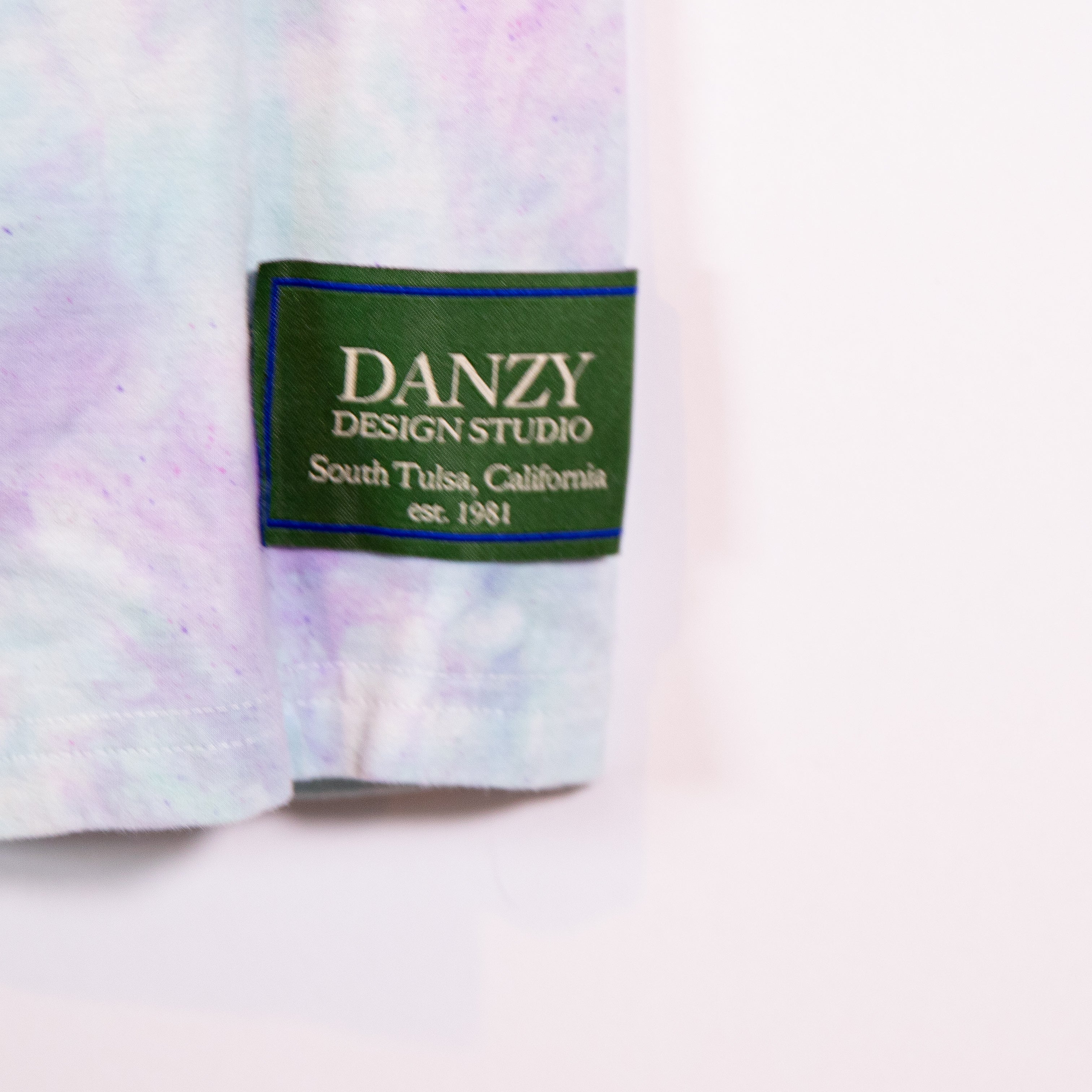 Danzy Sorbet Tie Dye Collection High Waisted Cotton Biker Lounge Shorts Small