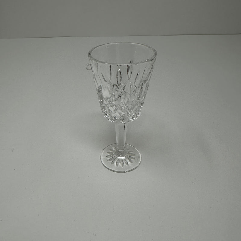Waterford Crystal Lismore Cut Mini Cordial Liqueur Cup Christmas Ornament Clear