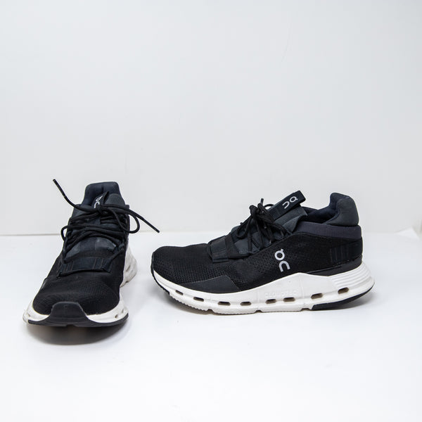 On Cloud On Running Cloudnova 2 Low Top Lace Up Sneakers Shoes Black White 7