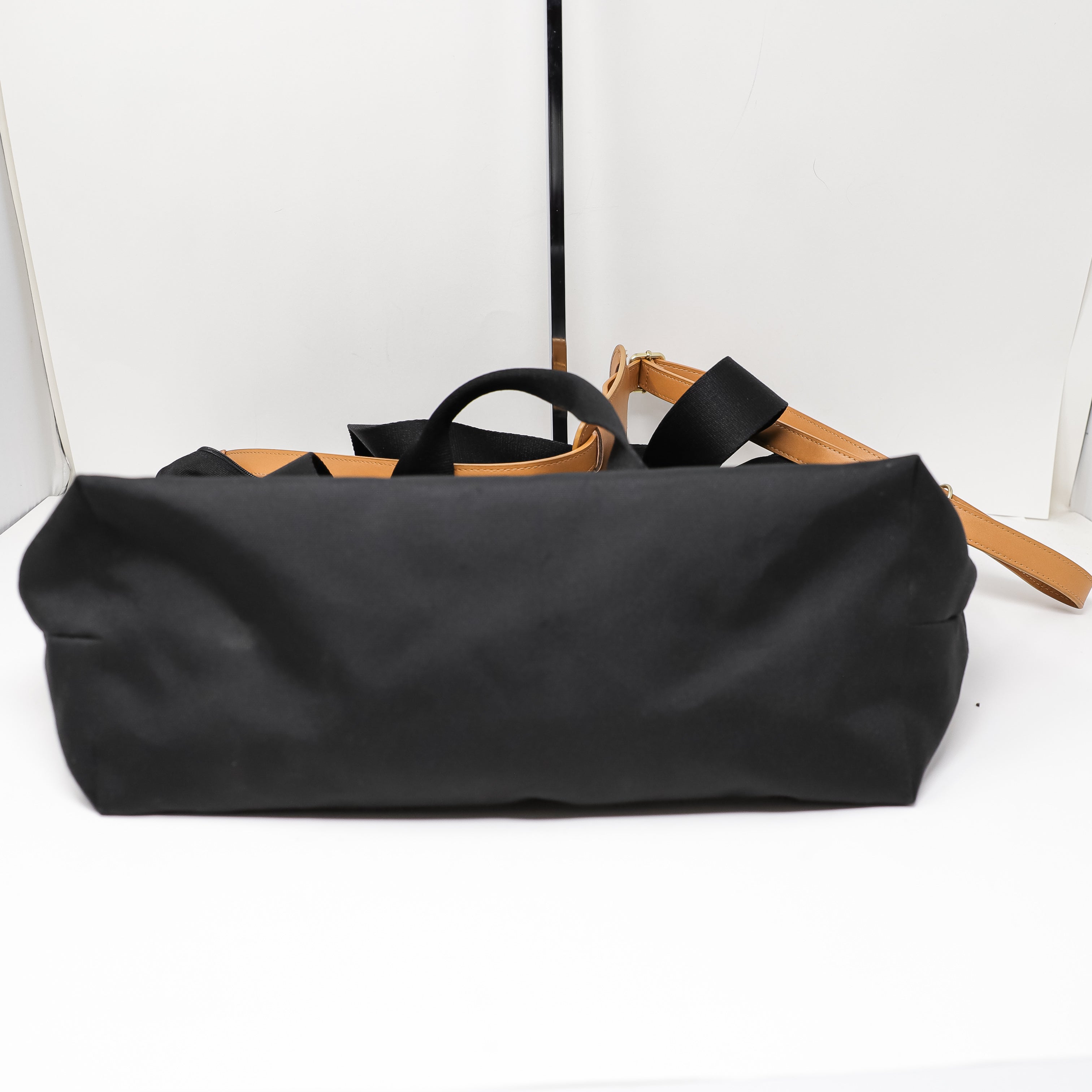 Logan And Lenora Day Tripper Canvas Weekender Travel Luggage Tote Bag Black