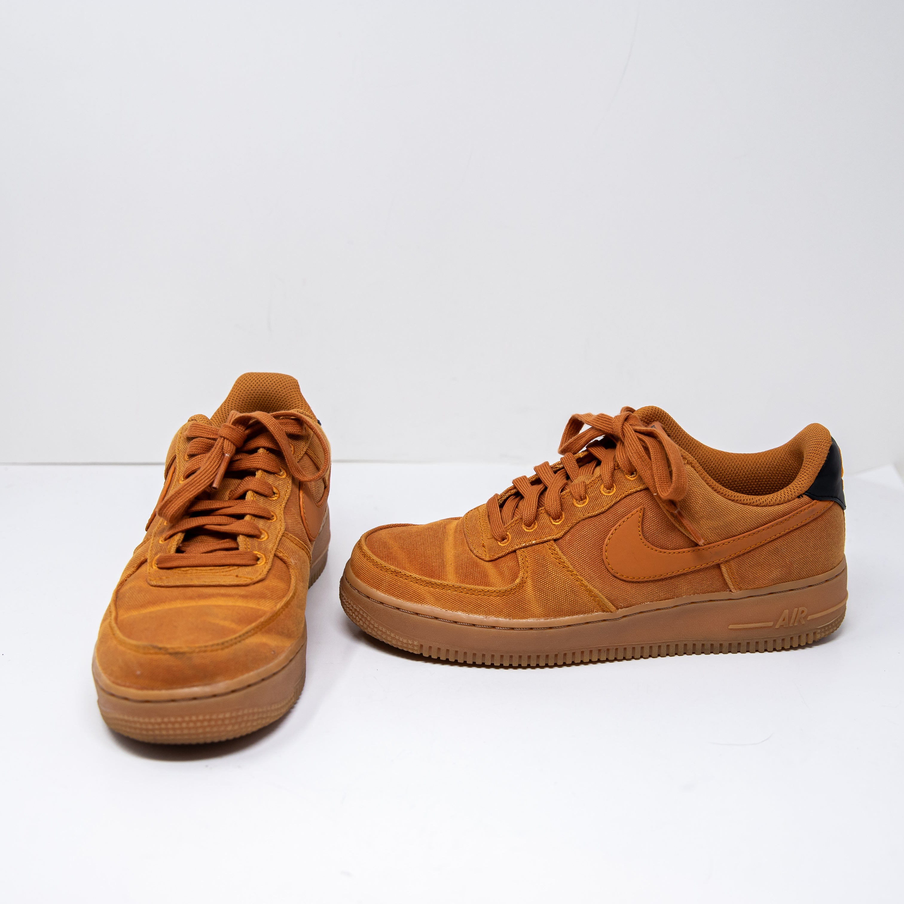 Nike Women's Air Force 1 Low '07 Monarch Gum Brown Black Sneakers Shoes 7
