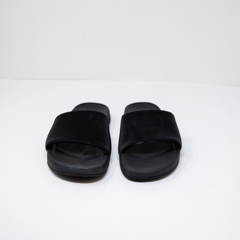 NEW Lululemon Women's Restfeel Open Toe Rubber Slip On Slide Sandals Shoes Black
