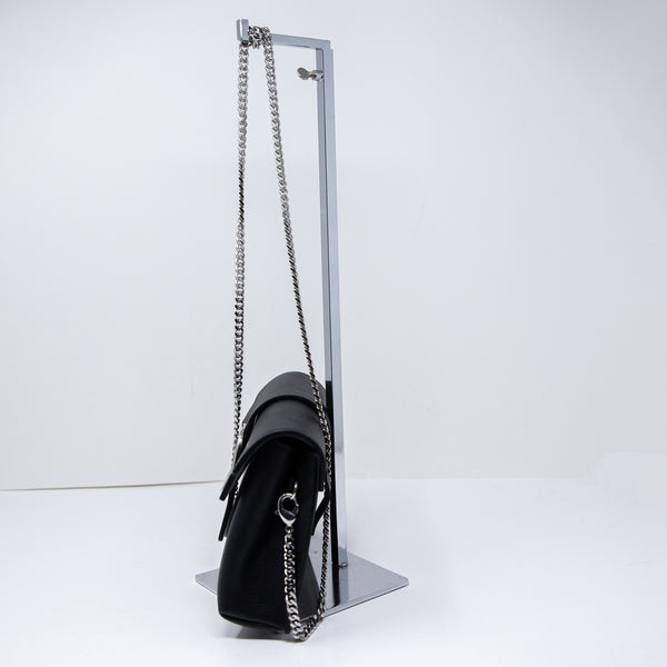 Senreve Aria Elevee Made in Italy Genuine Leather Crossbody Belt Bag Purse Black