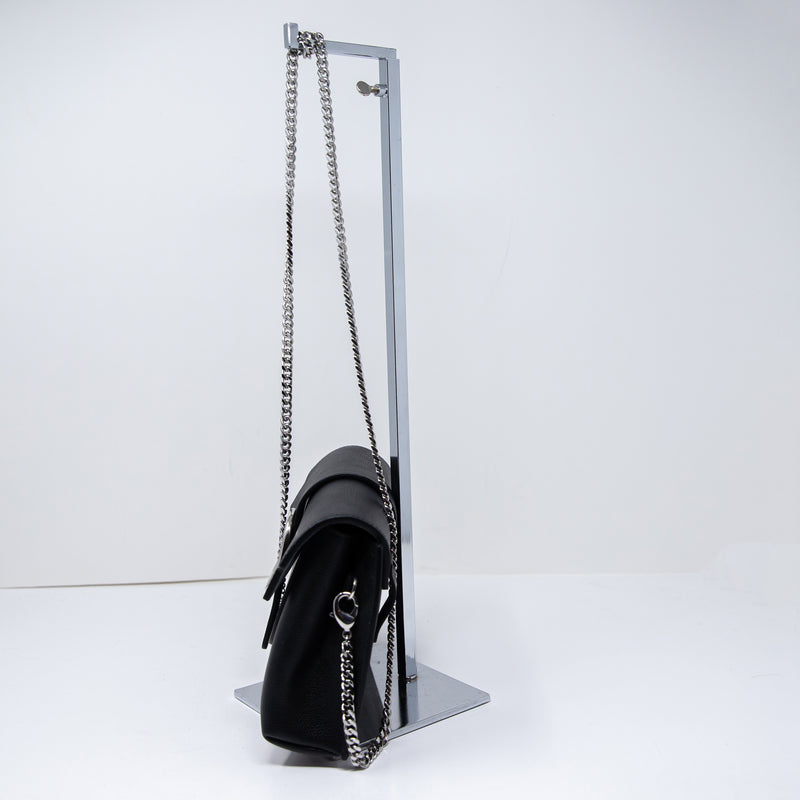 Senreve Aria Elevee Made in Italy Genuine Leather Crossbody Belt Bag Purse Black