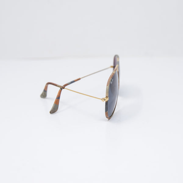 Ray-Ban RB3025 Army Fabric Print Pattern Aviator Sunglasses