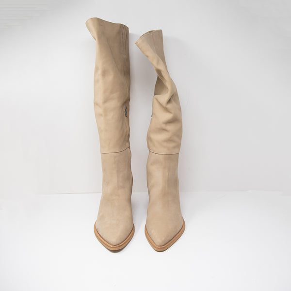 NEW Dolce Vita Kirson Wide Calf Faux Vegan Leather Block Heel Boots Shoes 11