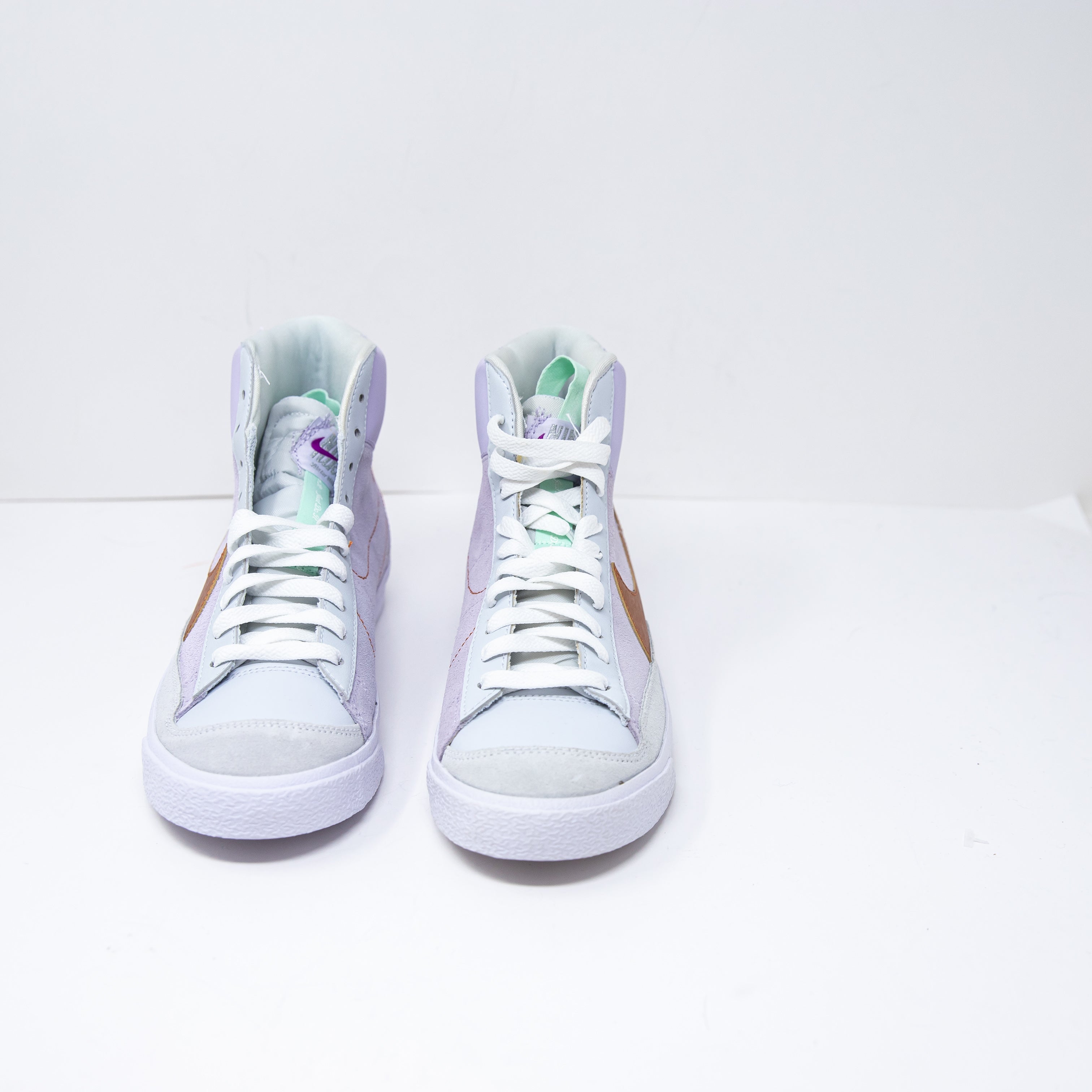 Nike Kids Mid '77 SE Hi GS Shoes Purple Copper DQ6084-500 High Top Sneakers 6Y