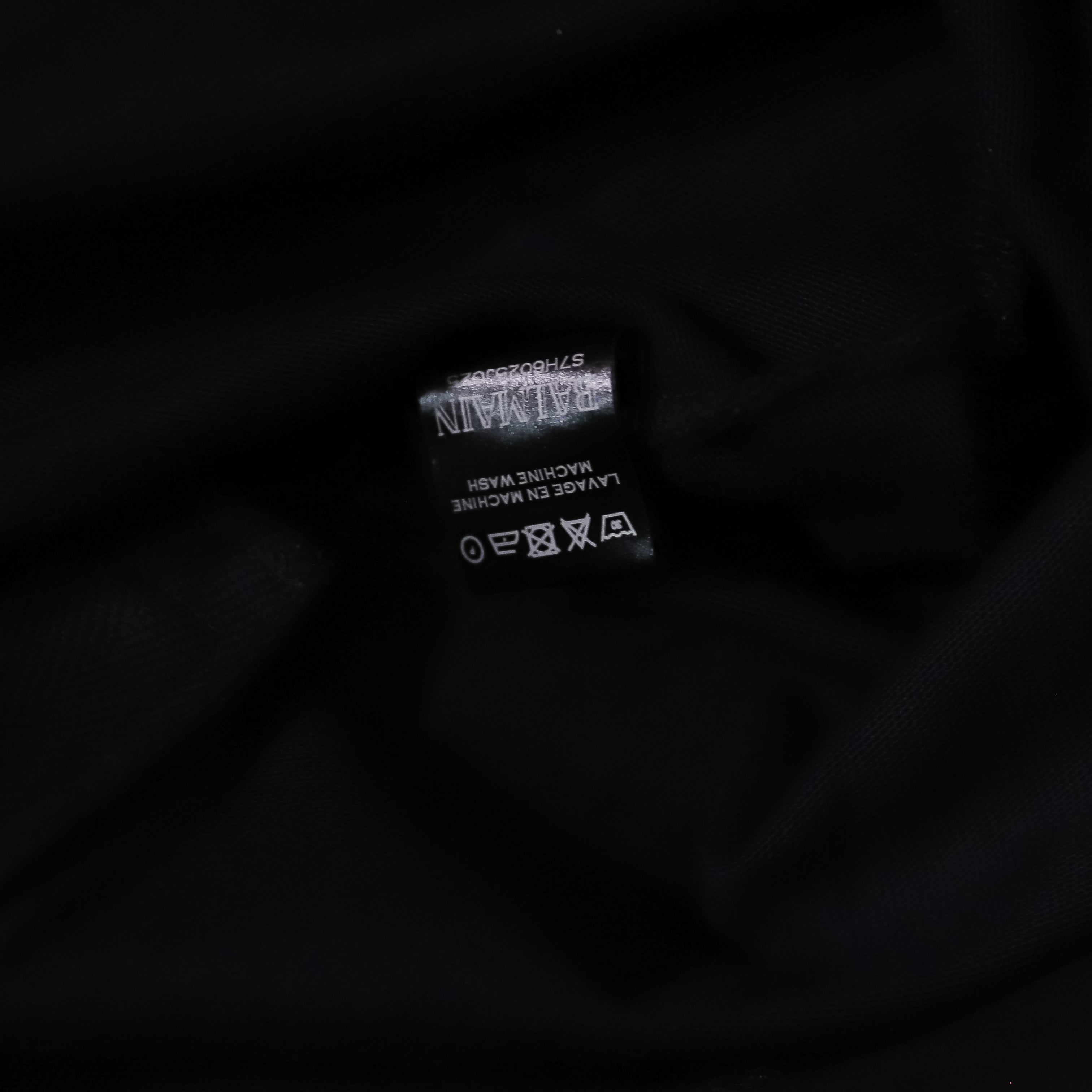 Balmain Men's Black Long Side Full Zip Cotton Hoodie Jacket Solid Black Large