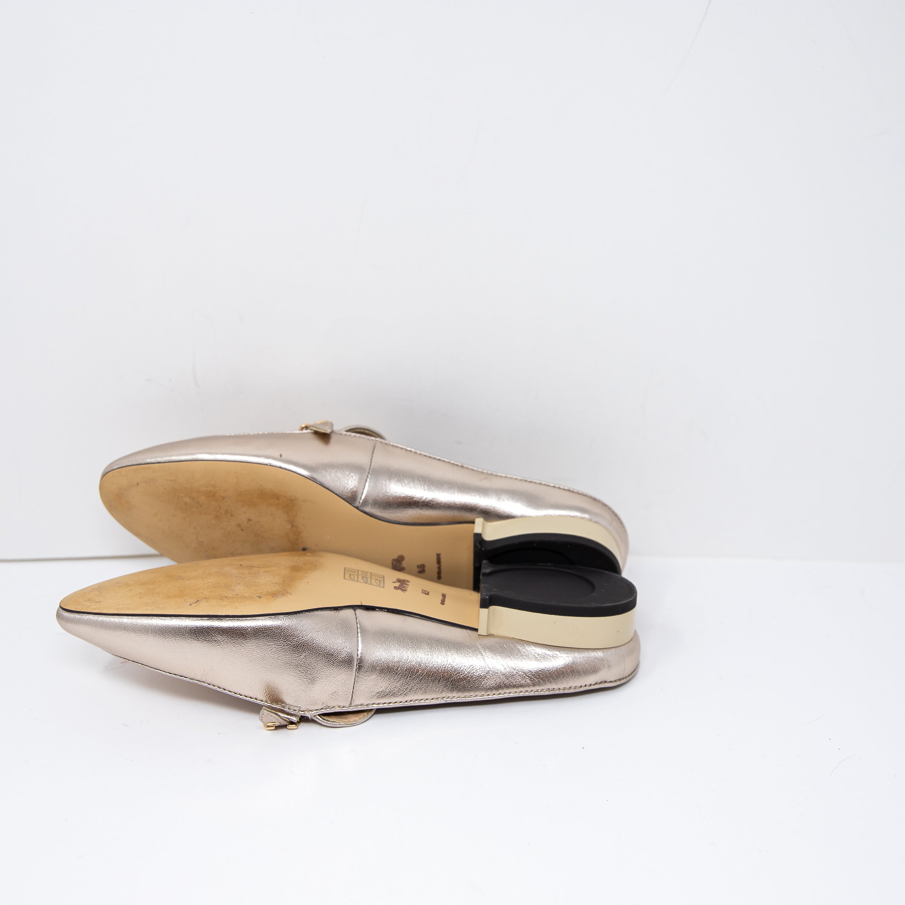 Coach Irene Genuine Leather Shearling Lined Backless Slip On Mules Flats Shoes