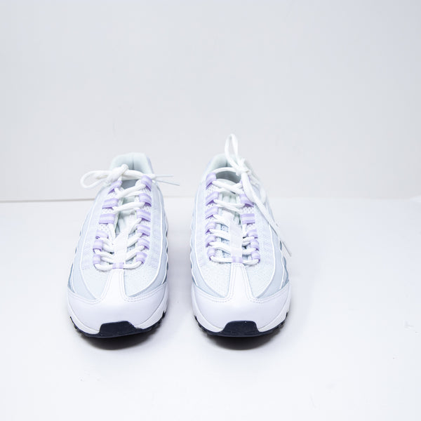NEW Nike Girl's Air Max 95 Recraft Low Top Lace Up Sneakers Shoes Purple White