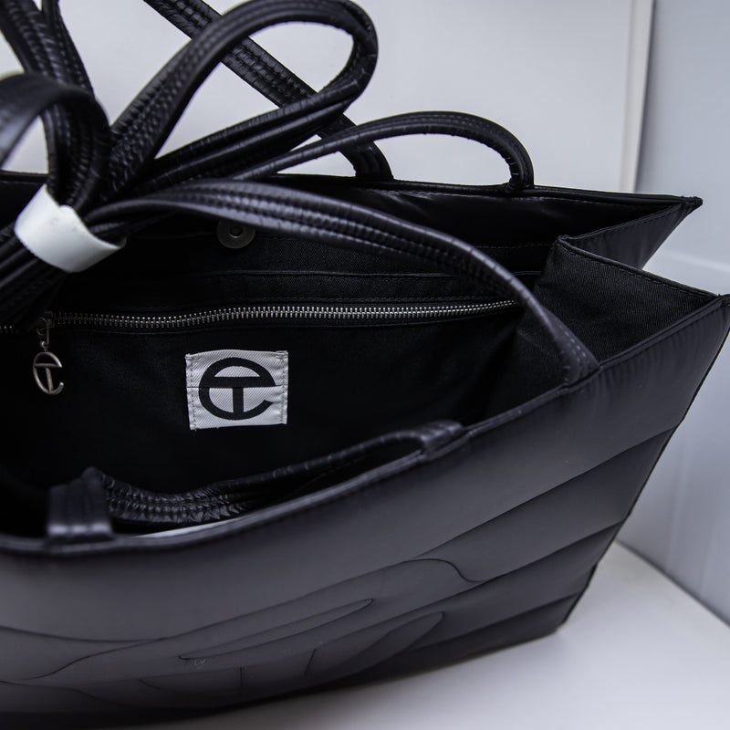 Telfar x Moose Knuckle Puff Quilted Convertible Crossbody Purse Shopper Tote Bag