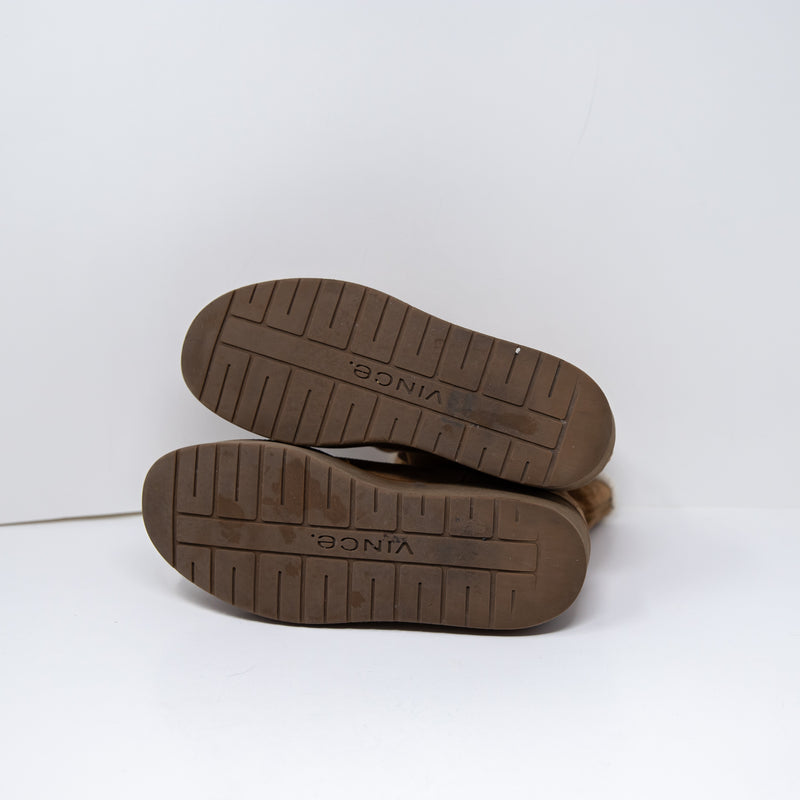 Vince Women's Bellingham Genuine Suede Leather Shearling Lined Platform Boots 7