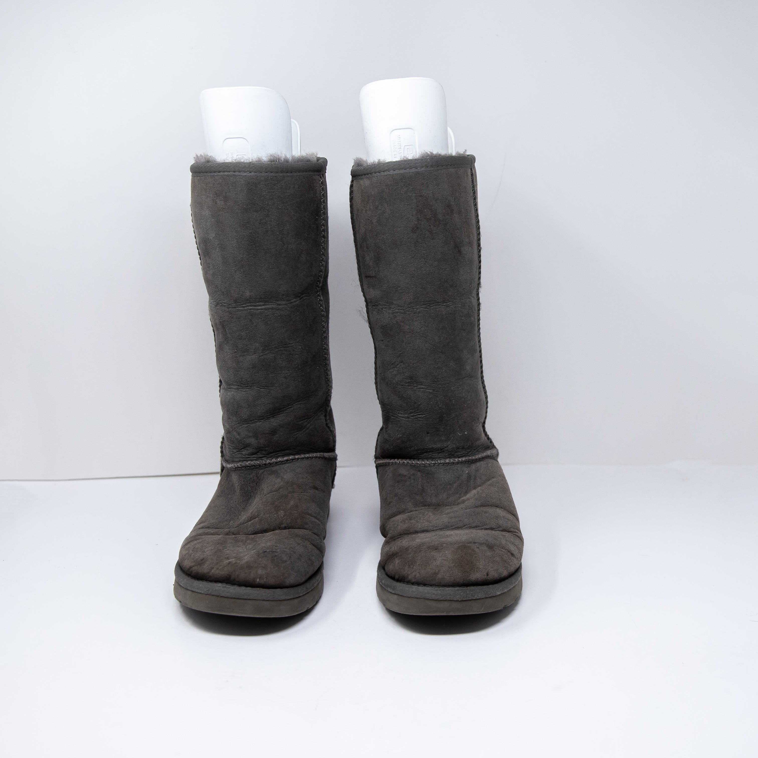 Ugg Women's Genuine Suede Shearling Lined Pull On Waterproof Snow Boots Shoes 7