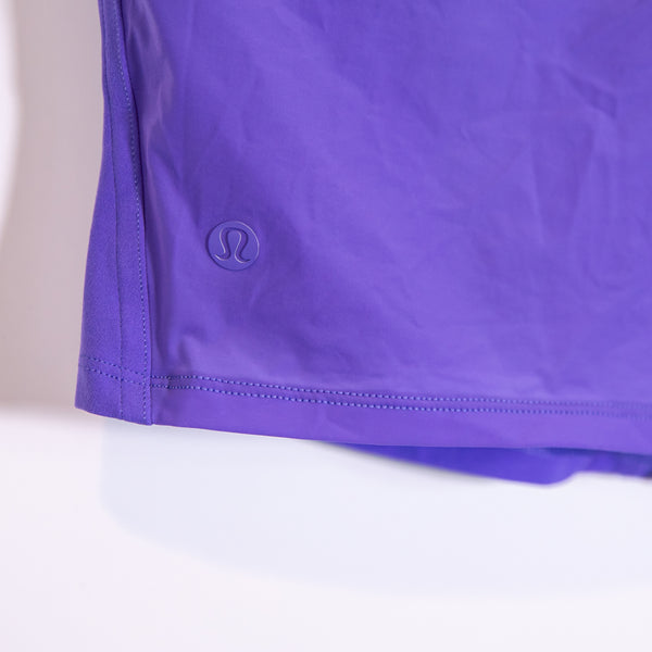 Lululemon Women's Nulu and Mesh-Back Shelf-Bra Yoga Tank Top Charged Indigo 8