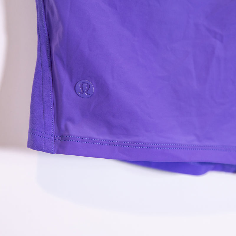 Lululemon Women's Nulu and Mesh-Back Shelf-Bra Yoga Tank Top Charged Indigo 8