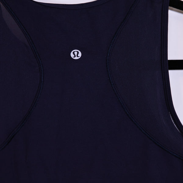 Lululemon Women's Keep It Cropped Mesh Racerback Sleeveless Tank Top Black M