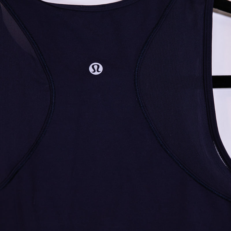 Lululemon Women's Keep It Cropped Mesh Racerback Sleeveless Tank Top Black M