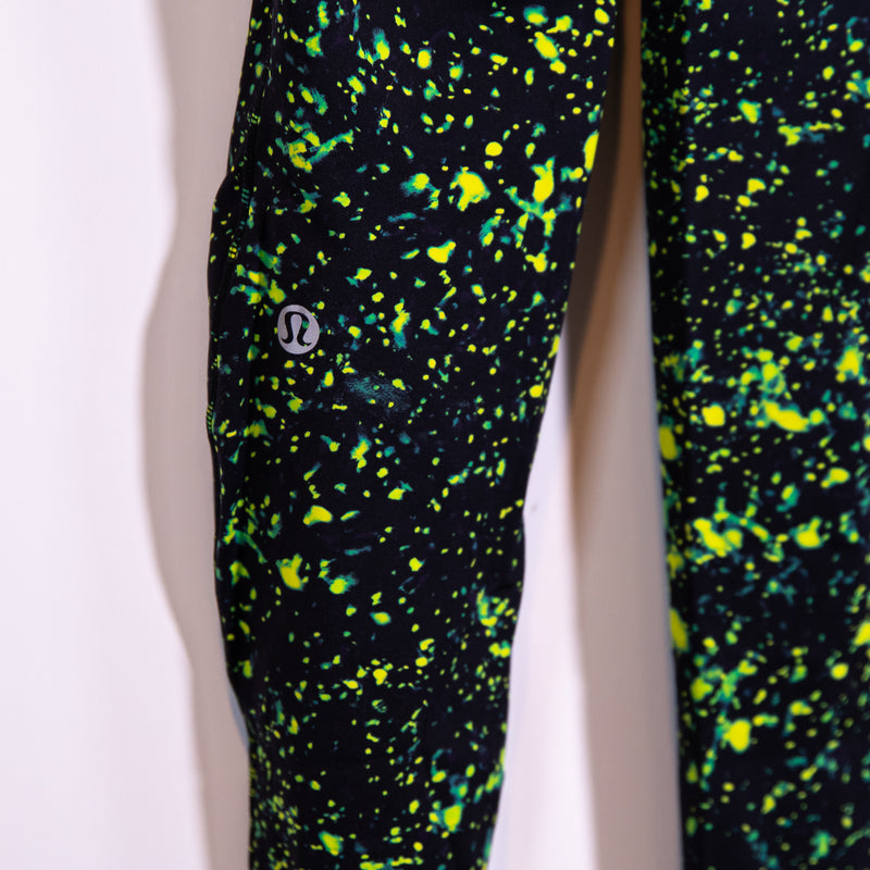 Lululemon Base Pace High-Rise Running Tight 28" Sparks Fly Multi Black Green 6