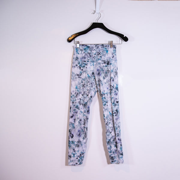 Lululemon Align Pant 28" Kaleidofloral Multi Blue Gray Print Patten Leggings 6