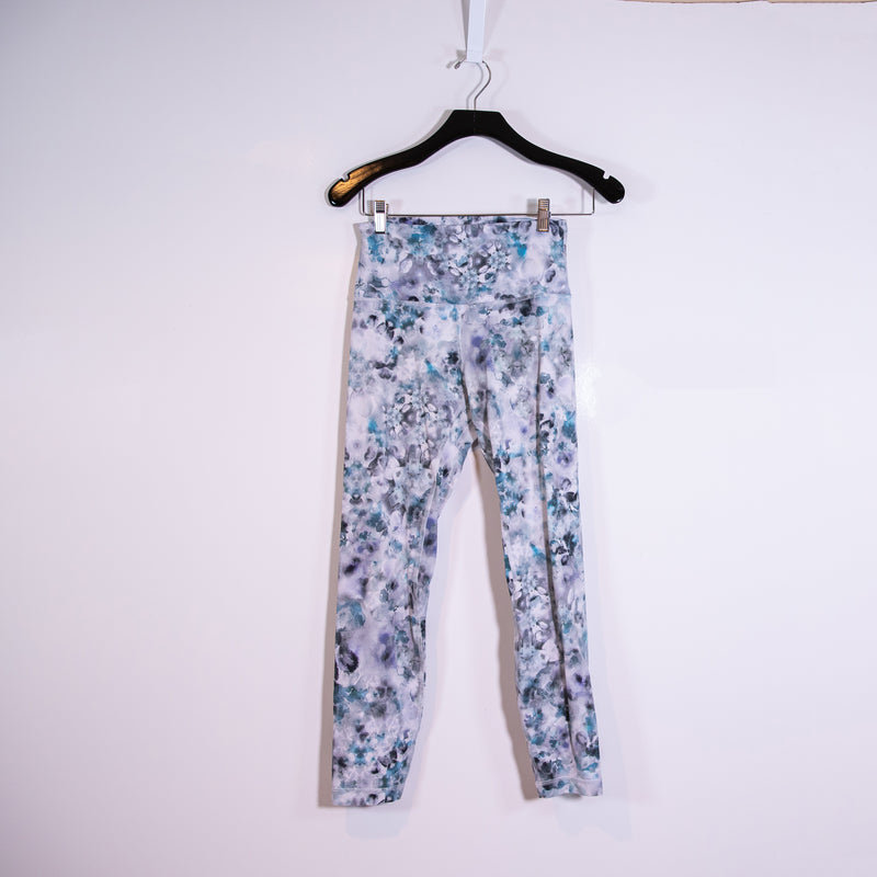 Lululemon Align Pant 28" Kaleidofloral Multi Blue Gray Print Patten Leggings 6