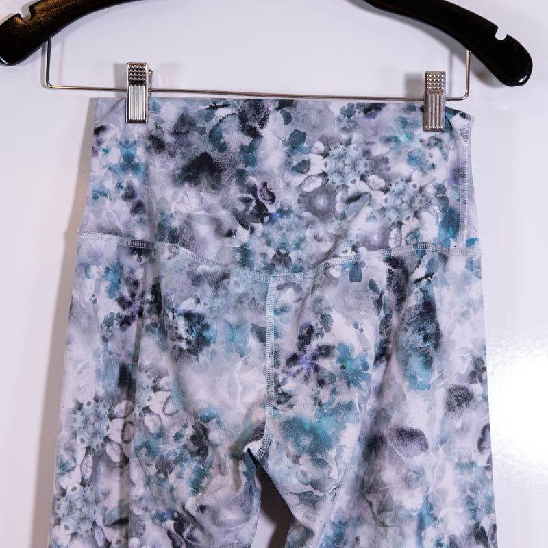 Lululemon Align Pant 28" Kaleidofloral Multi Blue Gray Print Patten Leggings 6