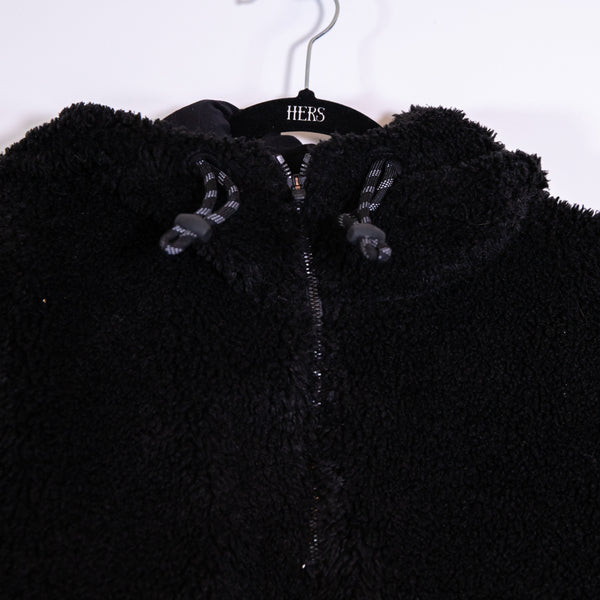 Lululemon Women's Textured Fleece Teddy Furry 1/2 Zip Pullover Hoodie Sweater 6