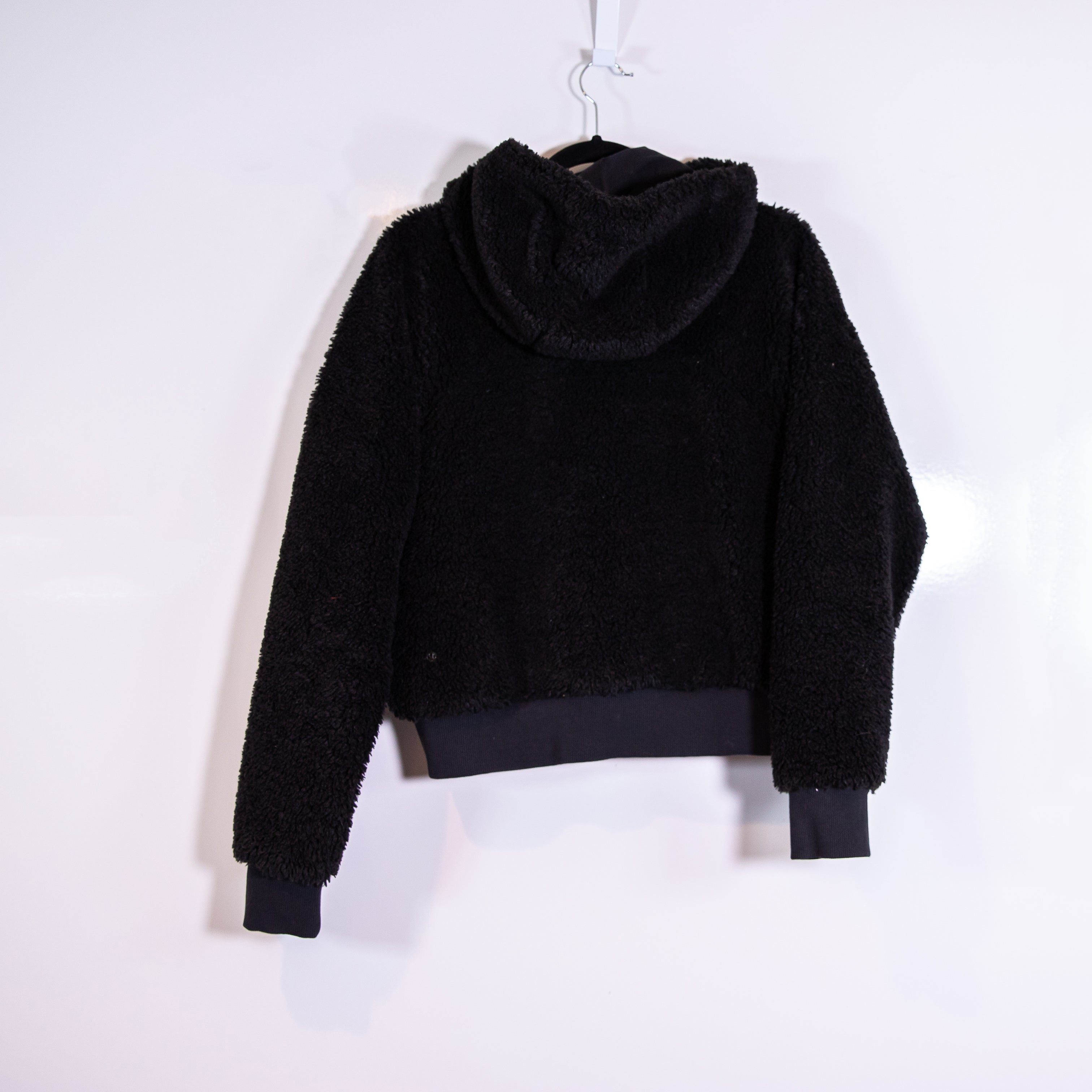 Lululemon Women's Textured Fleece Teddy Furry 1/2 Zip Pullover Hoodie Sweater 6