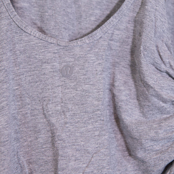 Lululemon Always Two Sides Ruched Adjustable Tank Top Heathered Medium Grey M
