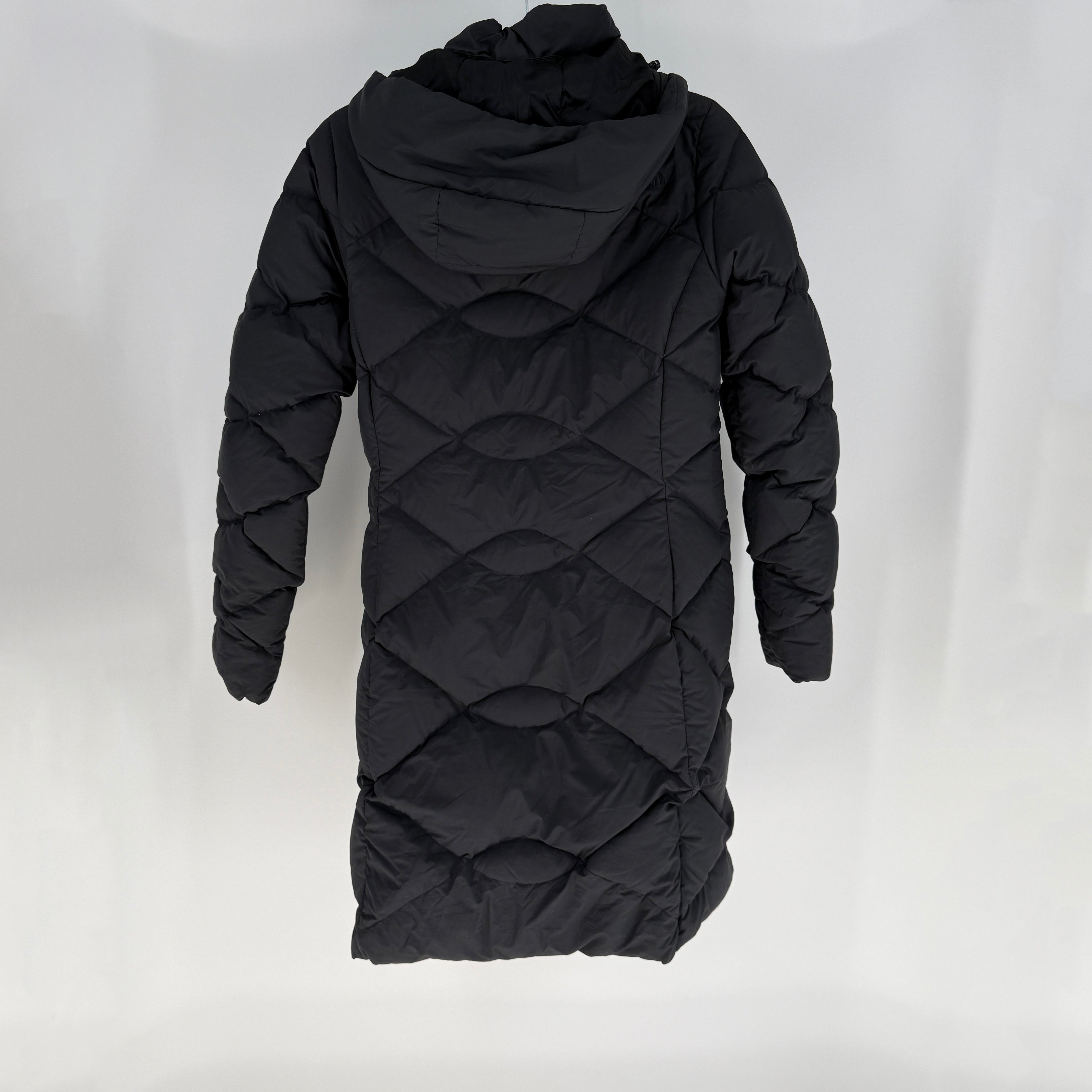 The North Face Women's Down Fill Quilted Puffer Midi Coat Jacket Black Small