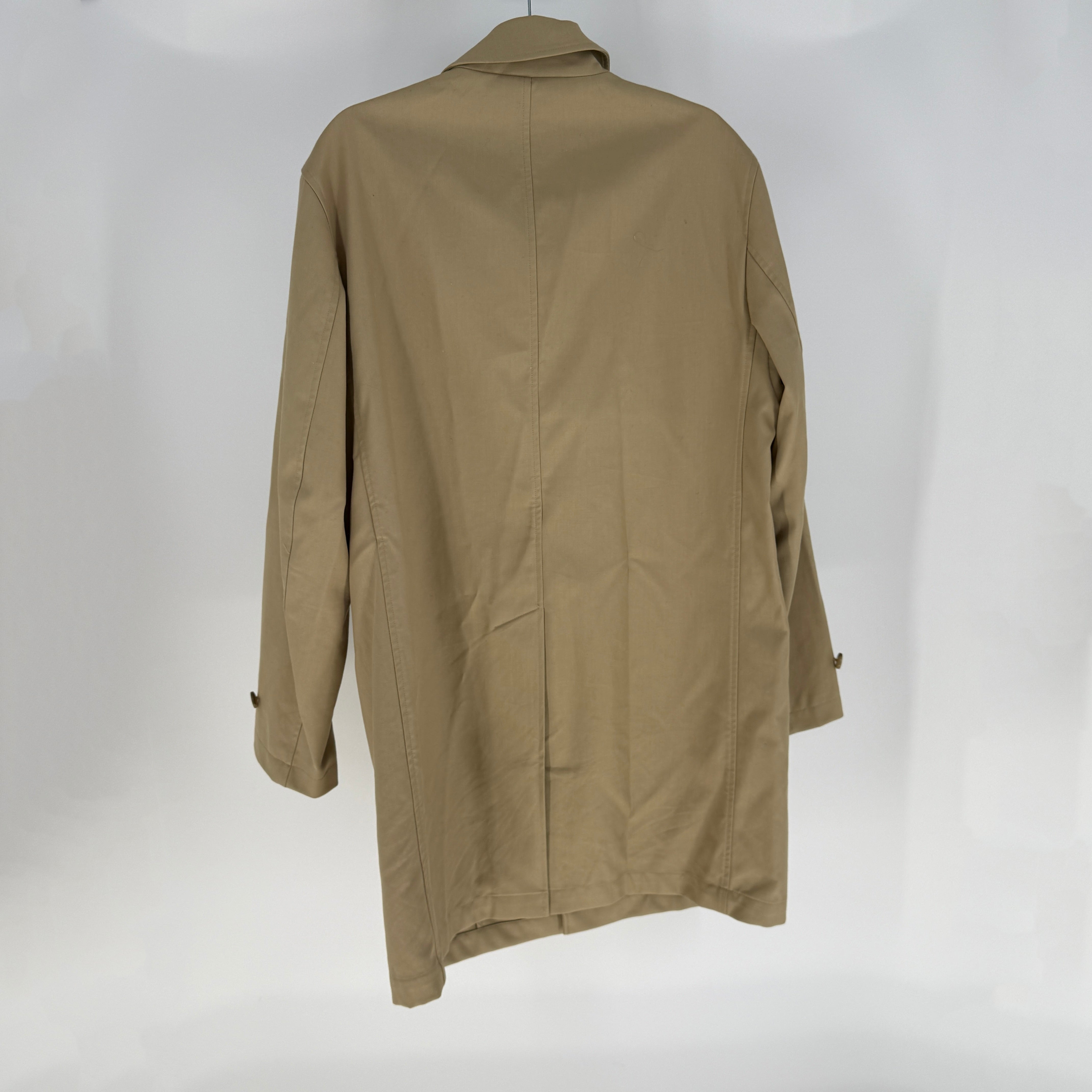 Polo Ralph Lauren Women's Cotton Twill Collared Midi Trench Coat Jacket Medium