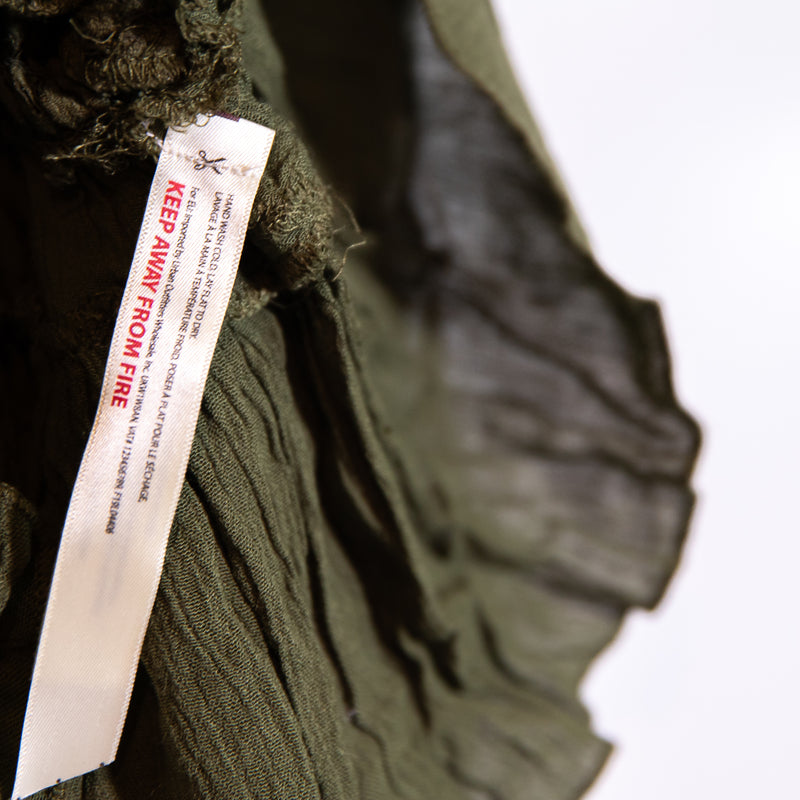 NEW Free People Adella Camisole Lace Crochet Applique Olive Sparrow Tank Top M