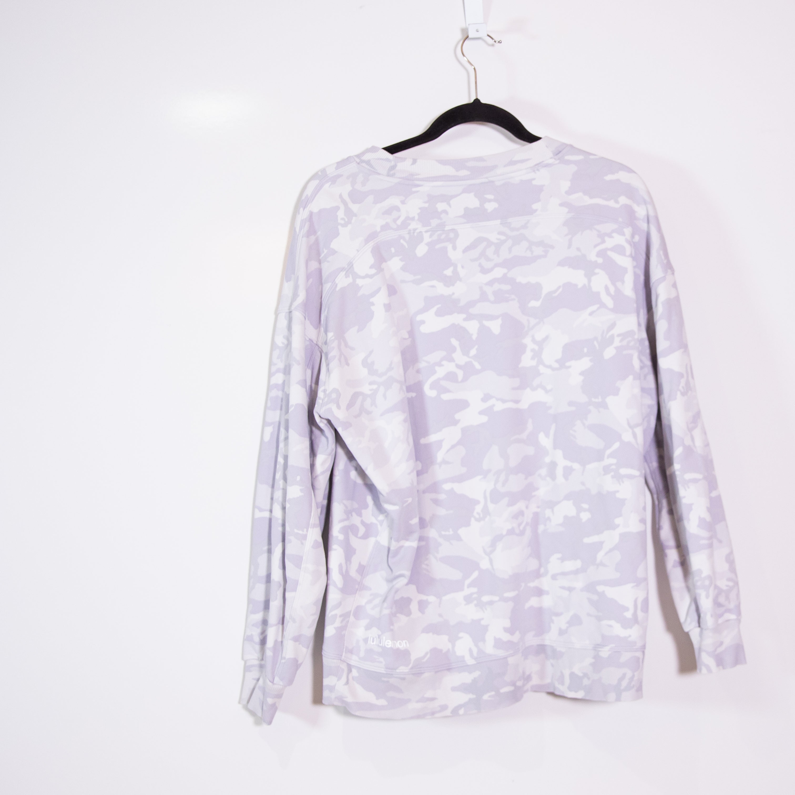 Lululemon Perfectly Oversized Crew Neck Incognito Camo Alpine White Multi Medium