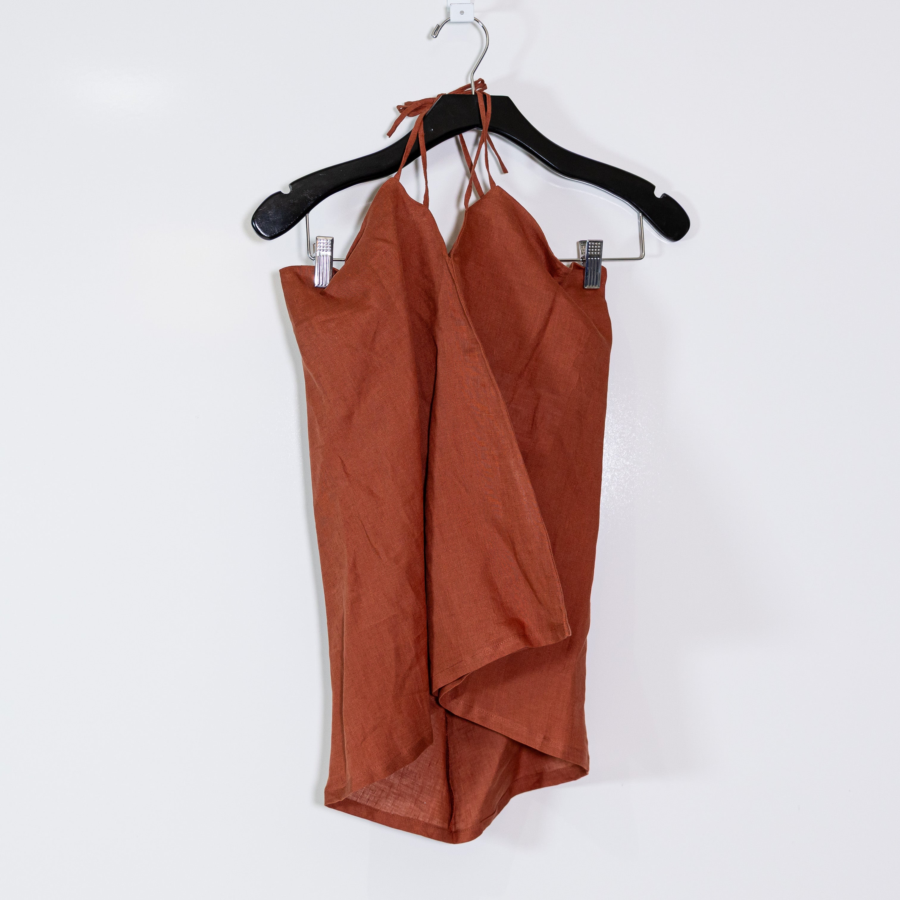 NEW Mie Zinkata Lightweight Woven Linen Blouse Shirt Top Small