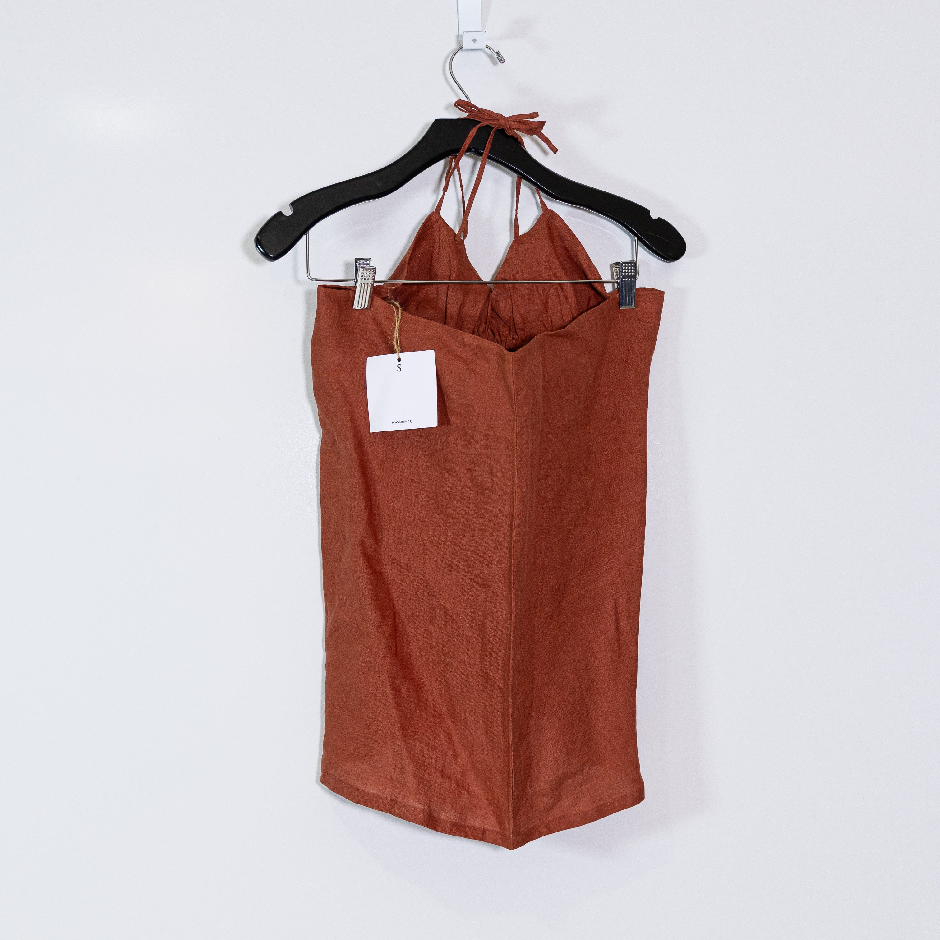 NEW Mie Zinkata Lightweight Woven Linen Blouse Shirt Top Small