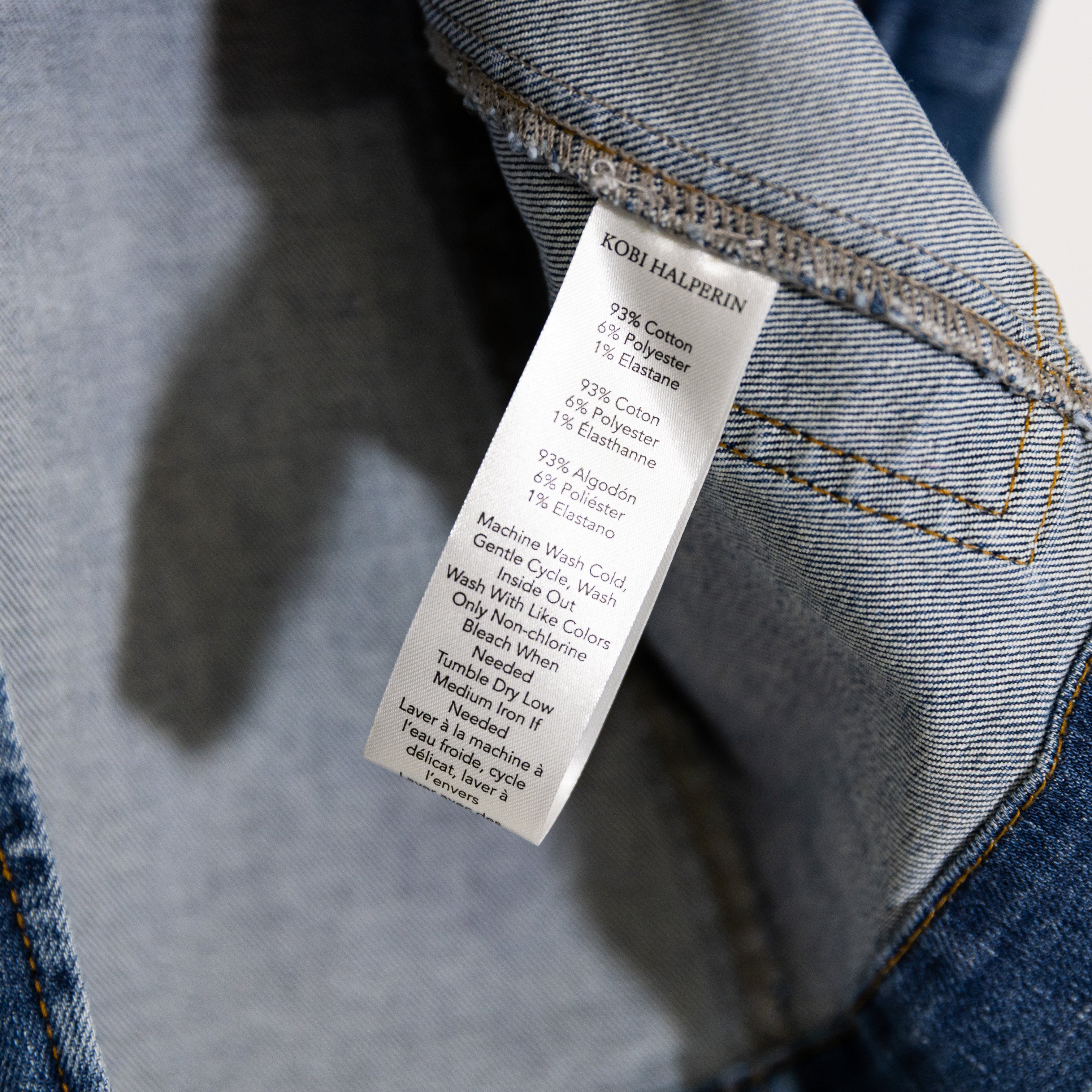 NEW Kobi Halperin Esperance Langston Cotton Stretch Denim Jean Jacket Light Blue