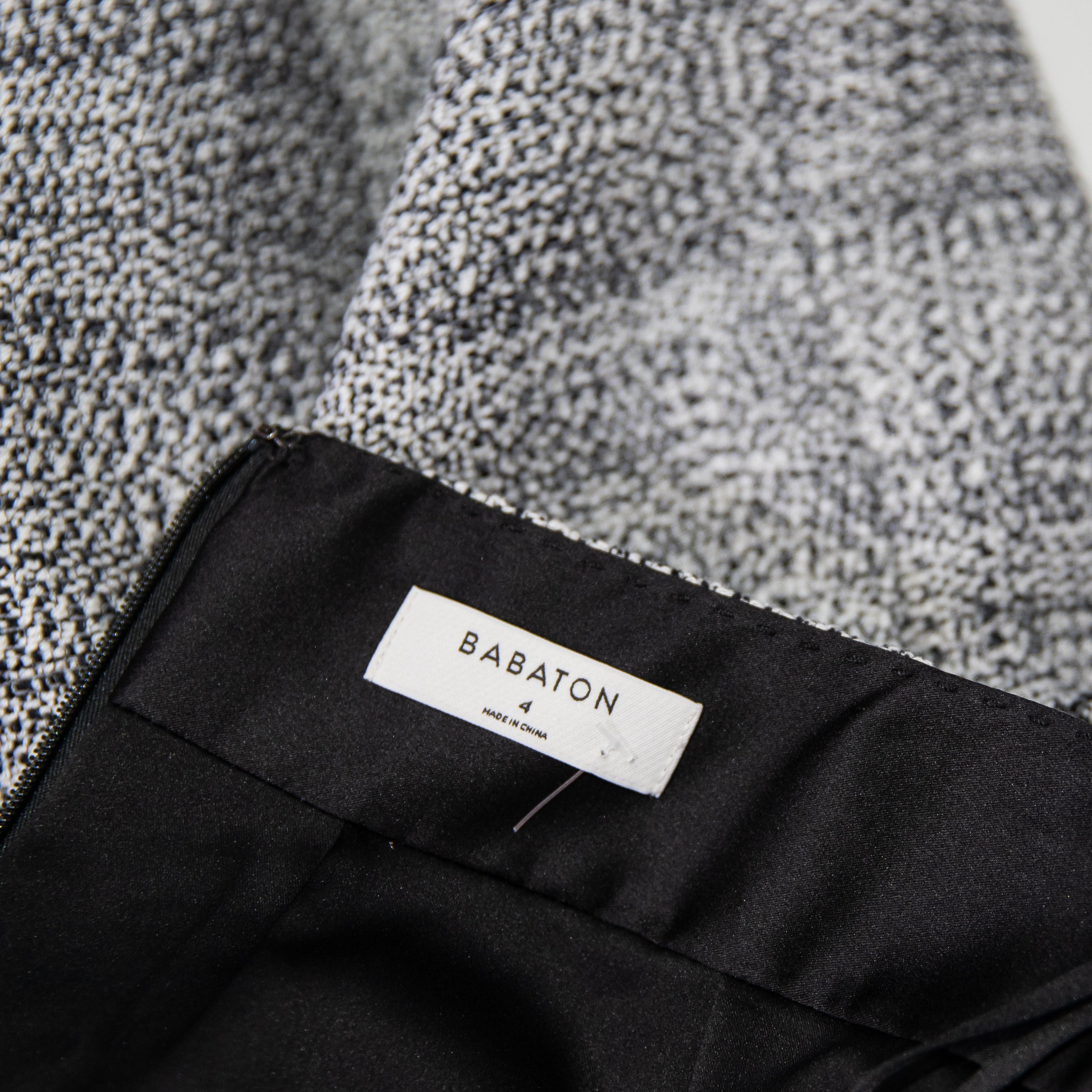 Babaton Aritzia Kinsley Cotton Linen Tweed Boucle High Waisted Mini Skirt 4