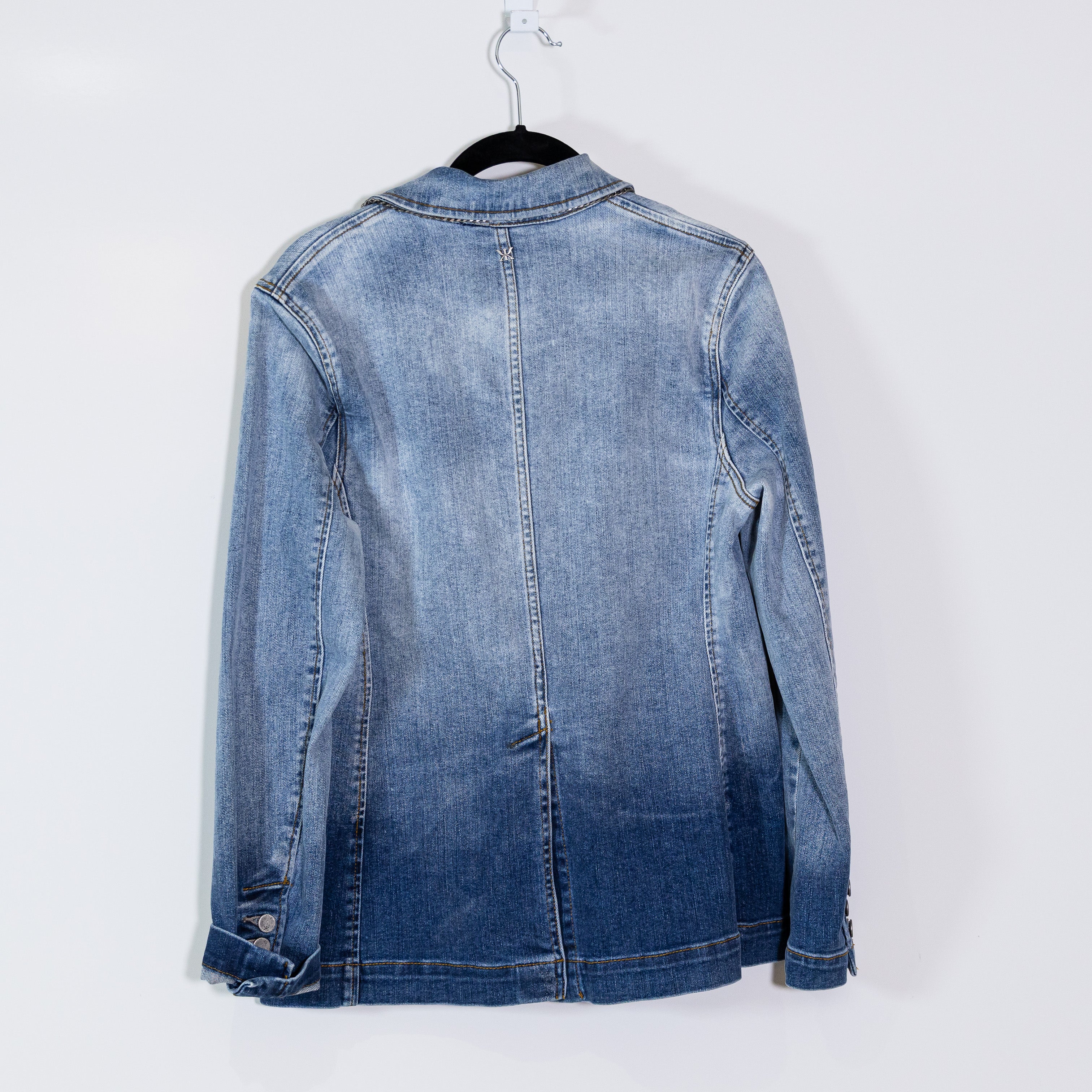NEW Kobi Halperin Esperance Langston Cotton Stretch Denim Jean Jacket Light Blue