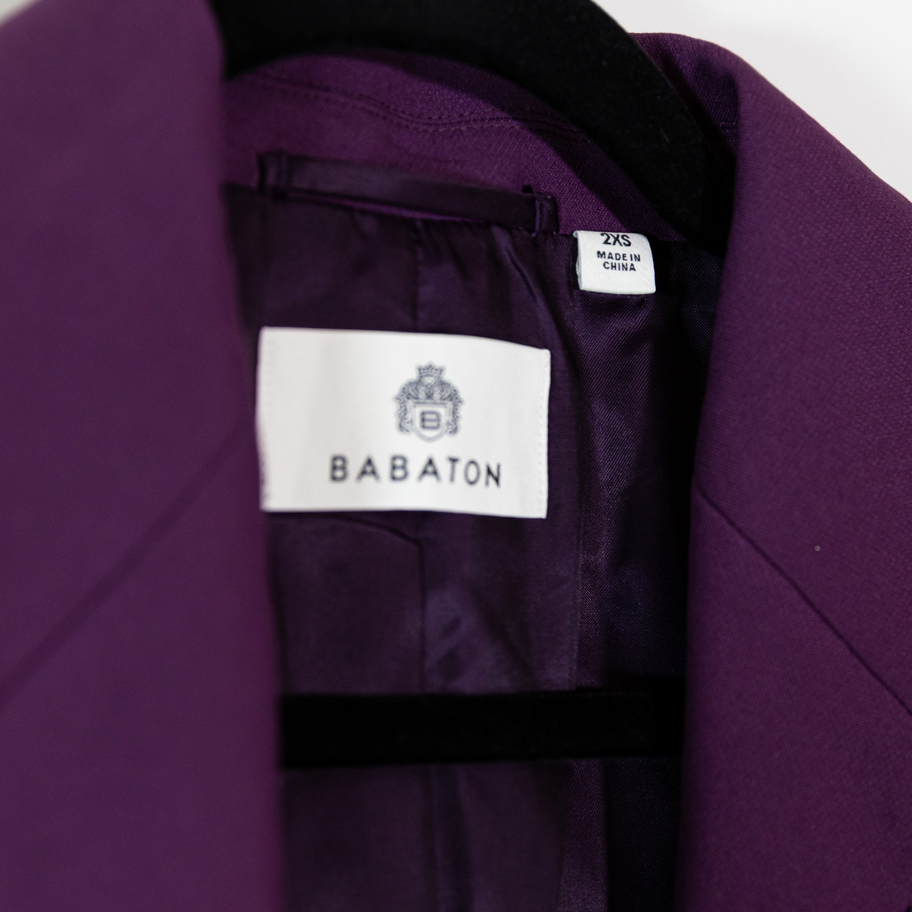 NEW Babaton Aritzia Agency Structured Button Blazer Jacket Dewberry Purple XXS
