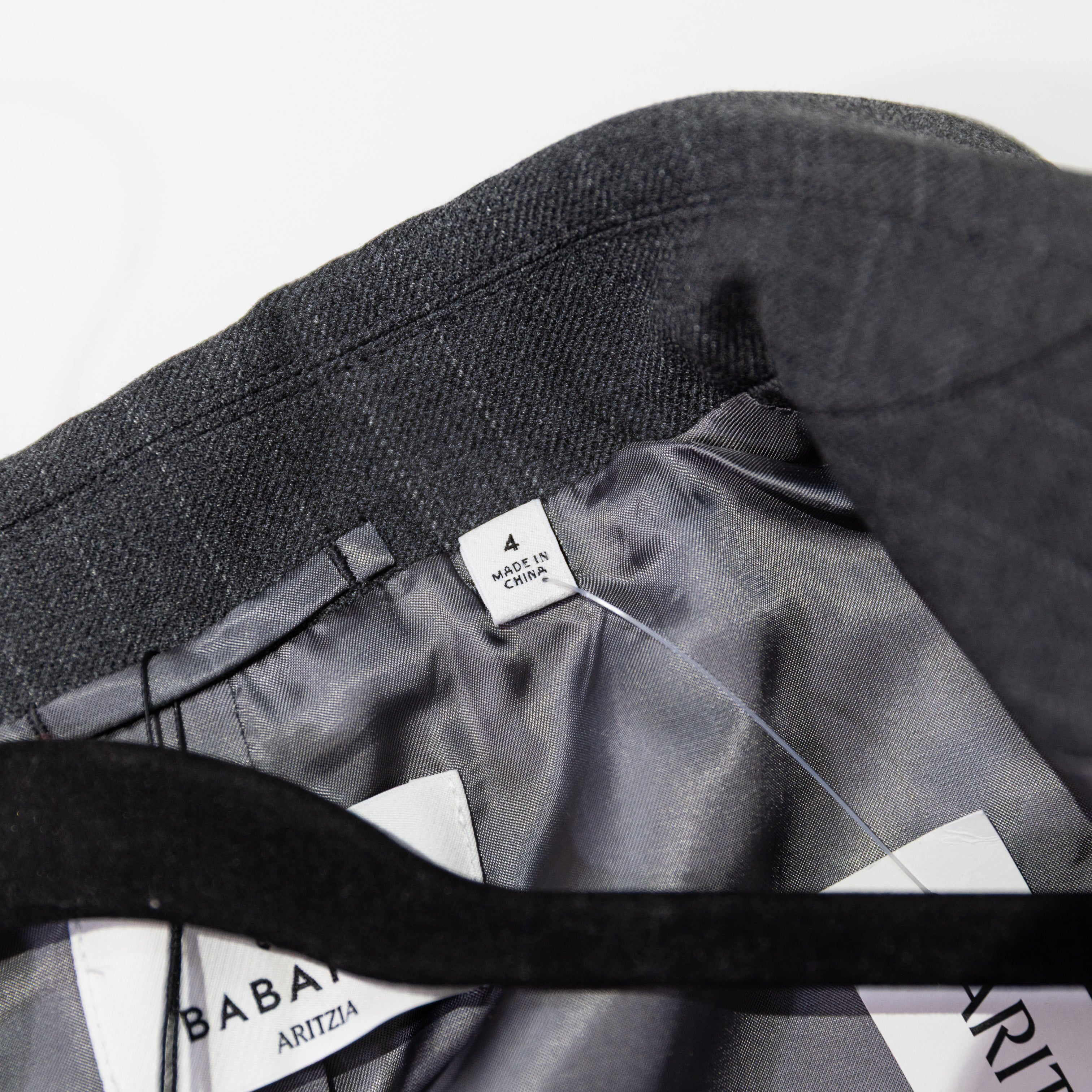 NEW Babaton Aritzia Autograph Structured Hourglass Fit Mini Blazer Dress Gray 4